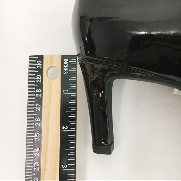 NEW Clarks Women Size 8 Calla Rose Black Patent Leather Heels Pumps Shoes - Picture 13 of 16
